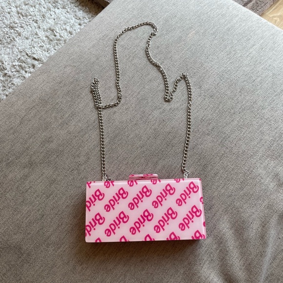 Rae of Light Pink Bride Acrylic Clutch 💖 - Picture 4 of 8